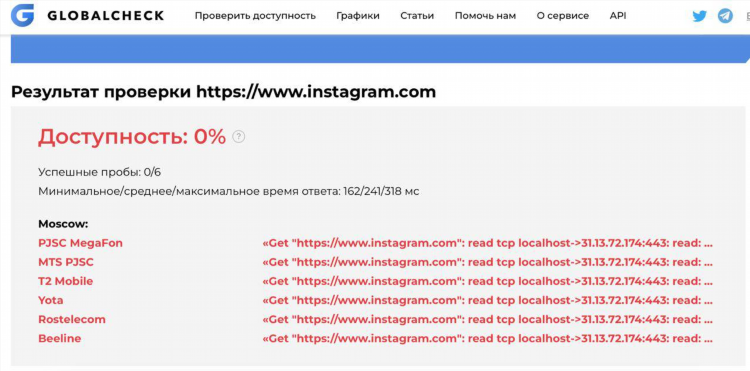 Инстаграм вход через браузер впн