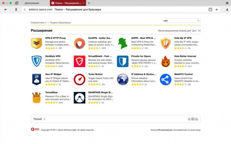 Vpn free для яндекс